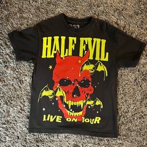 Rare Half Evil Live on Tour Graphic Tee size medium